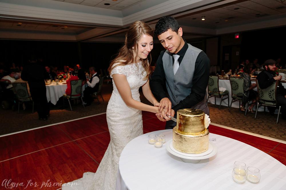 Wedding Reception Cake Cutting